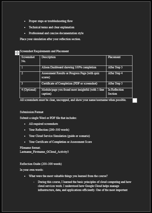 Lesson 3 – Assessment 3