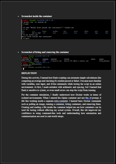 Assessment Laborator